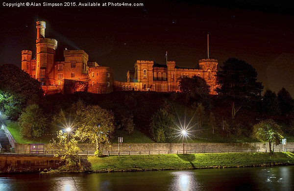  Inverness Castle Picture Board by Alan Simpson