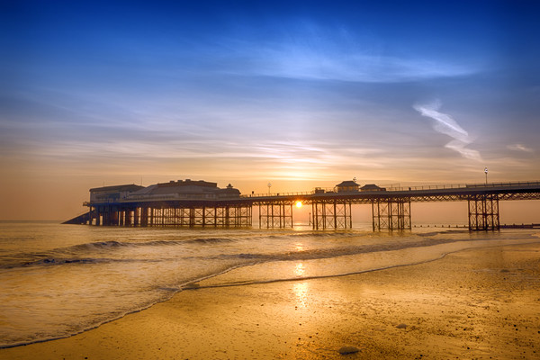 Cromer Sunrise Picture Board by Alan Simpson