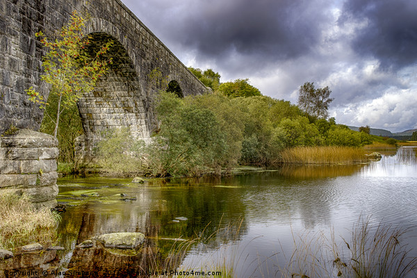 Stroan Viaduct and Loch Picture Board by Alan Simpson