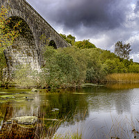 Buy canvas prints of Stroan Viaduct and Loch by Alan Simpson