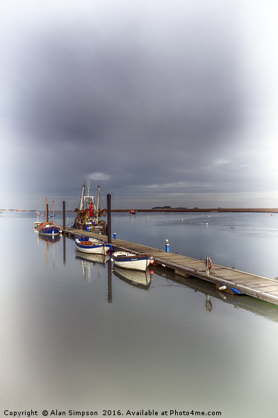 Wells-next-the-Sea Harbour Picture Board by Alan Simpson