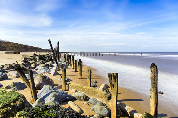 Happisburgh Beach Picture Board by Alan Simpson