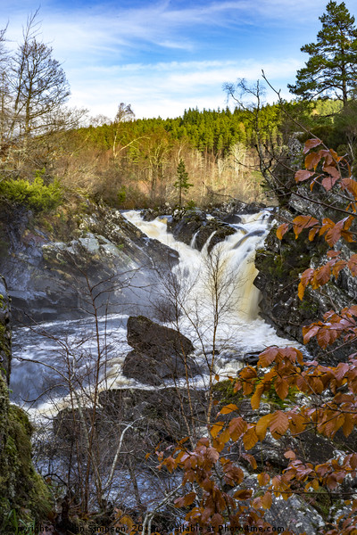Rogie Falls Picture Board by Alan Simpson