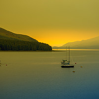 Buy canvas prints of Portree Sunrise by Alan Simpson