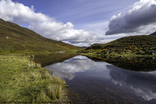 Loch Mullardoch Picture Board by Alan Simpson