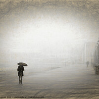 Buy canvas prints of Walking in the rain by Alan Simpson