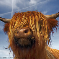 Buy canvas prints of Heilan Coo by Alan Simpson