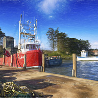 Buy canvas prints of Burnham Harbour by Alan Simpson