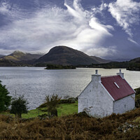 Buy canvas prints of Loch View Cottage by Alan Simpson