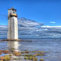 Buy canvas prints of Southerness Lighthouse                    by Lynda Simpson