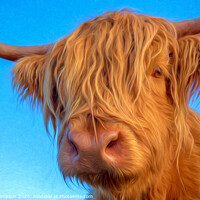 Buy canvas prints of Highland Cow  by Lynda Simpson