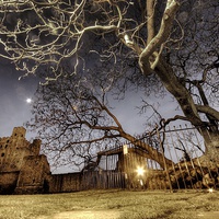 Buy canvas prints of  Rochester Castle at Night by Alexander Roscow
