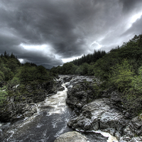 Buy canvas prints of  River Orchy Landscape by Alexander Roscow