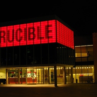 Buy canvas prints of  The Crucible, Sheffield by Andrew Wright