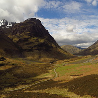Buy canvas prints of  Glen Coe, Scottish Highlands by Andrew Wright