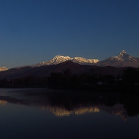 Buy canvas prints of  Himalayan Reflections by Andrew Wright