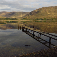 Buy canvas prints of  Mirror Image, Loch Linnhe, Scotland by Andrew Wright