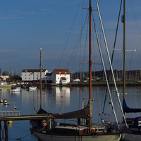 Buy canvas prints of  Yachts On The River Deben by Andrew Wright