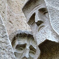 Buy canvas prints of Sagrada Familia Carvings by Andrew Wright