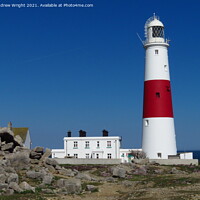 Buy canvas prints of Portland Bill Lighthouse, Dorset by Andrew Wright