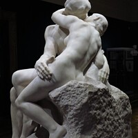 Buy canvas prints of Rodin - The Kiss by Andrew Wright