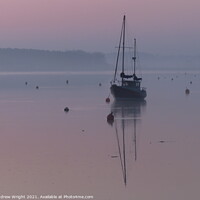 Buy canvas prints of Dusky Pink by Andrew Wright