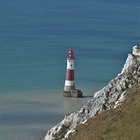 Buy canvas prints of Beachy Head Lighthouse by Simon Hackett