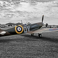 Buy canvas prints of  Spitfire Mk1 by Simon Hackett