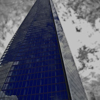 Buy canvas prints of  The Blue Shard by Simon Hackett