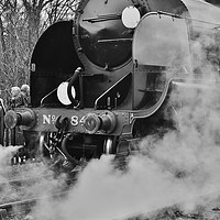 Buy canvas prints of No 847 Class 4-6-0 at the Bluebell Railway by Simon Hackett