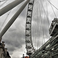 Buy canvas prints of Below the London Eye by Simon Hackett
