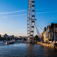 Buy canvas prints of London Eye and County Hall by Simon Hackett