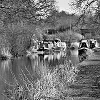 Buy canvas prints of Canal Boats by Simon Hackett