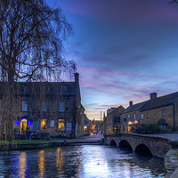 Buy canvas prints of  Bourton on Water in the Cotswolds by William Duggan