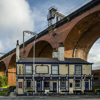 Buy canvas prints of  The Stockport Viaduct  by William Duggan