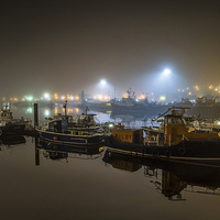 Buy canvas prints of  Whitby Fishing Boats. by William Duggan