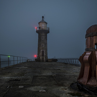 Buy canvas prints of  The Lighthouse at Whitby. by William Duggan