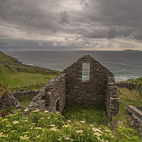 Buy canvas prints of West of Ireland Famine Cottage. by William Duggan