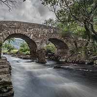 Buy canvas prints of The Stone Bridge at the Meeting of the Waters by William Duggan