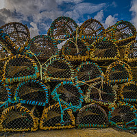 Buy canvas prints of Traditional Fishing Traps by William Duggan