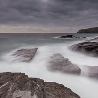 Buy canvas prints of  North Cornwall Stormy eve by Chris Mann