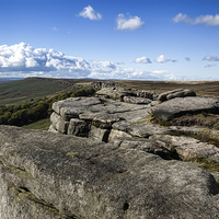 Buy canvas prints of  Stanage Edge by Chris Mann