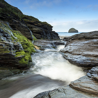 Buy canvas prints of  Trebarwith View by Chris Mann