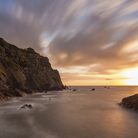 Buy canvas prints of  Ilfracombe Sunset by Chris Mann
