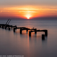 Buy canvas prints of Sunset Pier by Chris Mann