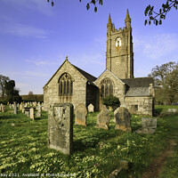 Buy canvas prints of Widecombe-in-the-Moor Churchyard by Andrew Ray