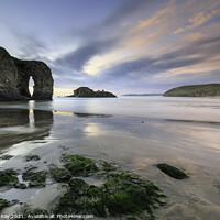 Buy canvas prints of Perranporth Beach at sunset by Andrew Ray
