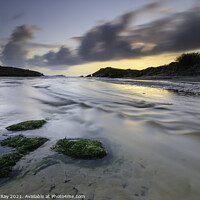 Buy canvas prints of River on Porth Beach by Andrew Ray