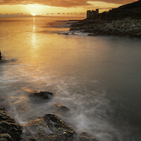 Buy canvas prints of Towards sunrise at Pendennis Point (Falmouth)  by Andrew Ray