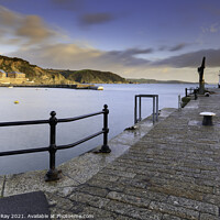 Buy canvas prints of Pier at first light (Mevagissey) by Andrew Ray